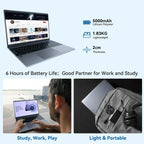 C-S156 15.6"Laptop Computer Windows 11 Quad-Core Celeron N5095 Processors Laptops IPS Display 5000mAh Battery 8GB DDR4 256GB SSD