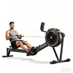 YOSUDA R2 Rowing Machine for Home, Professional Adjustable Air Resistance Rower Machines with Self-Powered Monitor