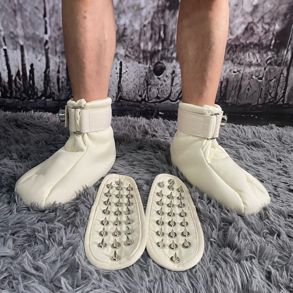 Lockable Wrist Protective Training Mittens Anti-Scratch Guard Shorts with Spiked Massage Insoles Ankle Support Booties Full Body Safety Control Protective Kit Sports Training Behavior Adjustment Gear