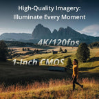 DJI Osmo Pocket 3 Creator Combo 4K 120fps Vlog Camera with 1" CMOS Sensor, 3-Axis Gimbal Stabilizer, Face & Object Tracking