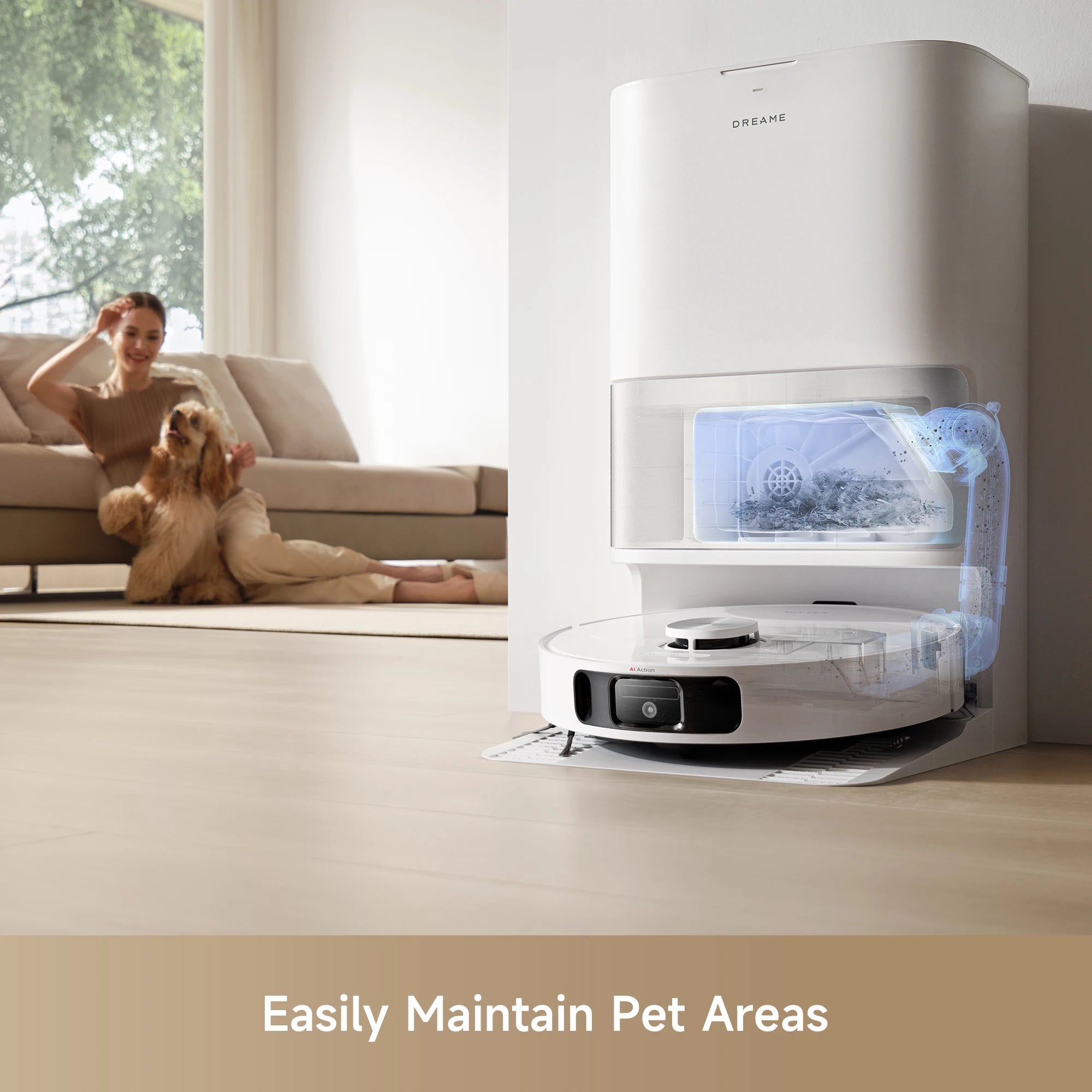 Refurbished 2-in-1 Robot Vacuum and Mop, 10KPa Suction, MopExtend, Self-Emptying Base for 75 Days of Cleaning, Self-cleaning and drying mops, Carpet Boost, L10s Ultra Gen2 Cleaning Bundle