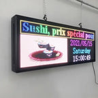 Led Scrolling Sign Programmable Outdoor Digital word for Businesses Advertising Screen Message Window Open Display (103x45cm)