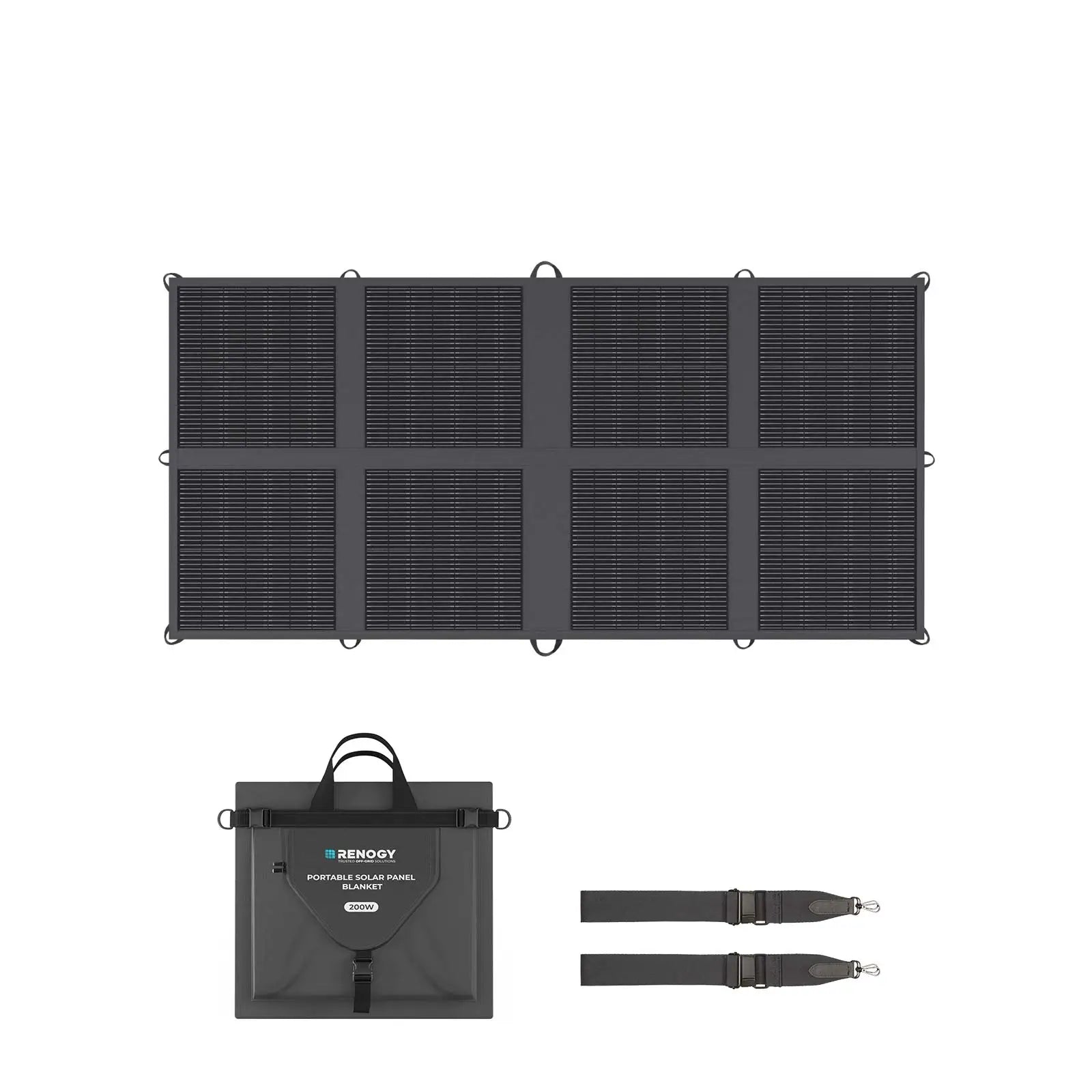 Renogy 200W Portable Solar Panel Blanket, 25% High Efficiency N-Type Solar Cell, Lightweight Foldable Solar Panel