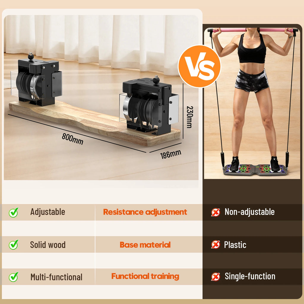 All-in-One Portable Home Gym – 33-45LBS Adjustable Strength Training Machine for Full-Body Workout, 31 Inch