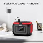 Portable Power Station 97Wh Solar Generator with 110V AC Outlet USB QC3.0 LED Light for Outdoor Camping Home Emergency