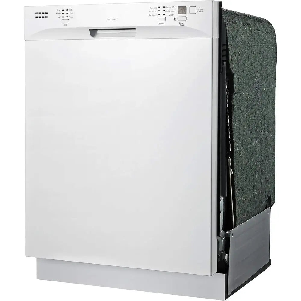 SD-6501W 24″-wide Built-In Stainless Steel Tall Tub Dishwasher with ENERGY STAR, Heated Drying, 6 Wash Programs and 14 Plate Set