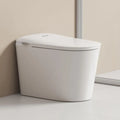 Smart Toilet with ADA Comfort Height Heated Seat, Night Light, Dual Auto Toilet Flushing, Foot Sensor Operation, Modern Elongate