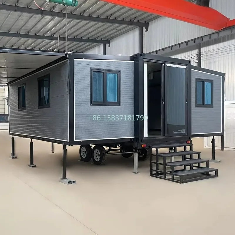 20Ft Container House Steel Mobile Modular Tiny Homes Container Expandable Prefabricated Folding House Container for Portugal