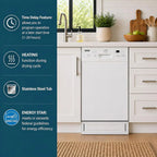 SD-9254W Energy Star 18″ Built-In Dishwasher w/Heated Drying – White