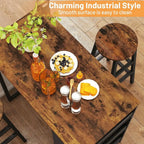 36 Counter Height Dining Set with Storage Barstools for Small Spaces and Breakfast Nooks
