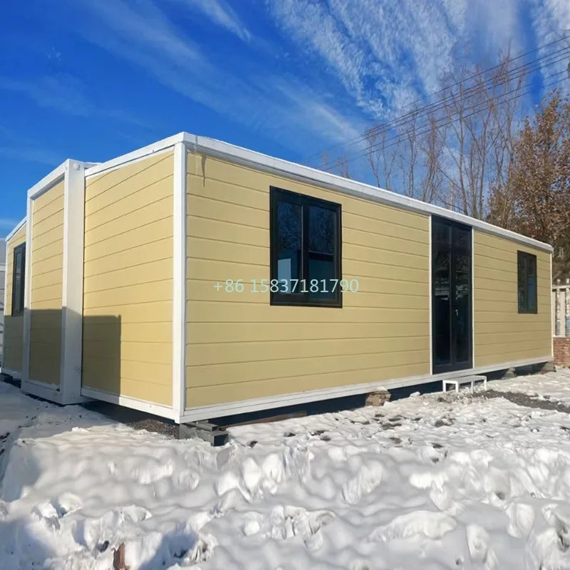 20Ft Container House Steel Mobile Modular Tiny Homes Container Expandable Prefabricated Folding House Container for Portugal