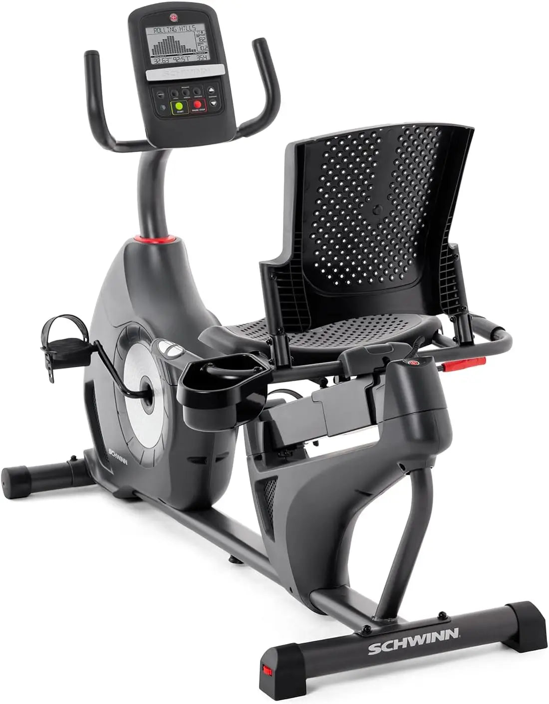 Original Schwinn Fitness Recumbent Bike Series Adjustable Resistance Home Use Quiet Recumbent Exercise Bike Series for Adult Fitness Workout