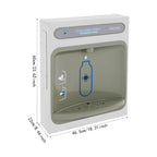 Wall Mounted Water Dispenser Touchless Sensor, Induction Bottle Filling Station 1.8GPM, 304 Stainless Steel Filtered for Office Home Gym