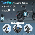 High-Power 750W/1000W Peak Electric Bike for Adults and Teens, 48V 10AH Battery, 30-60 Miles Range, Ideal for Commuting