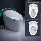 Sanyipace New Smart Toilet and Bidet Auto Open Close Lid Foot Sensor Distence Toilet Warm Water Heated Seat Toilet One Piece Elongated Toilet with Tank Toilet