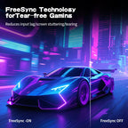 Gawfolk 34 Inch Ultrawide Curved Gaming Monitor, 1500R PC Screen 165hz UWQHD 4K, Curved Computer Screen with FreeSync, Support W