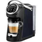 Single Serve Espresso & Coffee Machine with Built-in Milk Frother, Adjustable Heights, Double Shot Function
