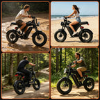 Bodywel M16 Off Road E Bike Adult Electric Bicycle 1500w 48V 15.6ah Mountain Electric Bike 16 Inch Fat Tire Outdoor Entertainmen