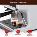 20 Bar Semi Automatic Espresso Machine, Professional Coffee Machine with Built-in Grinder & Milk Frother – 2.8L Removable Water Tank – Coffee Maker for Home, Latte, Cappuccino