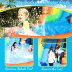 21ft Giant Commercial PVC Inflatable Water Slide Bounce House Pool With Blower commercial  Children's playground water slide
