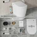 Sanyipace Smart Toilet Seat and Bidet 1000 Gram MaP Flush Score ADA Comfort Height Auto Flush Warm Water Heated Seat Toilet One Piece Elongated Toilet with Tank Toilet