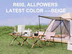 ALLPOWERS R600 Portable Power Station 299Wh 600W Solar Generator with AC Output LiFePO4 Battery for Home Use Outdoor RV Camping