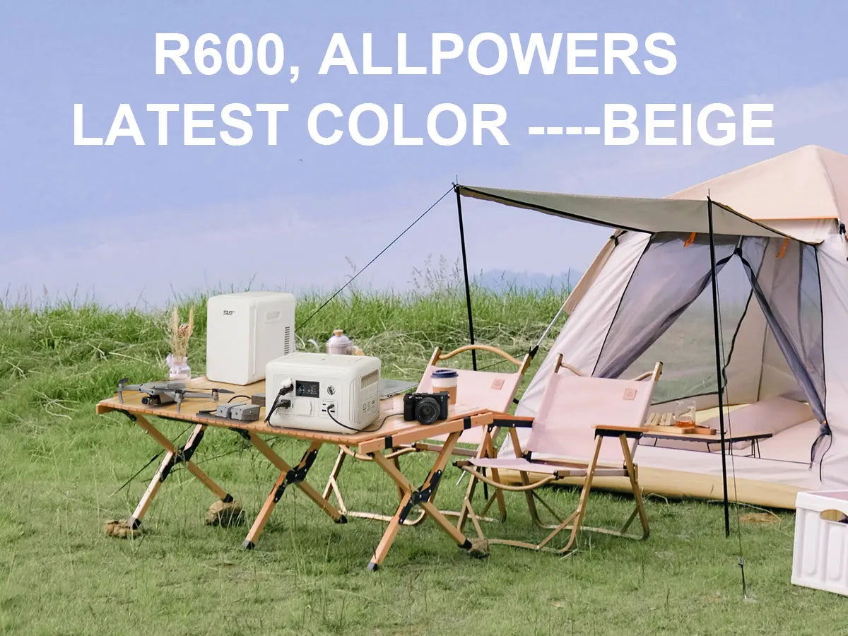 ALLPOWERS R600 Portable Power Station 299Wh 600W Solar Generator with AC Output LiFePO4 Battery for Home Use Outdoor RV Camping