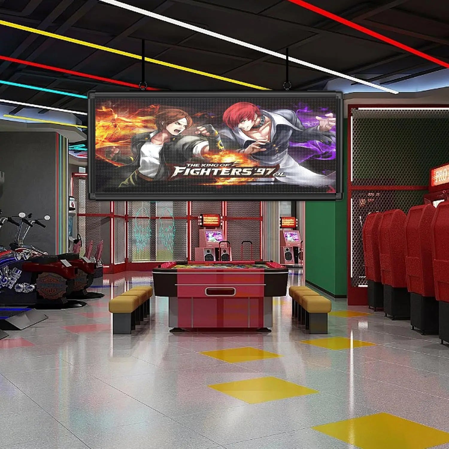 P6 LED Sign- 1030(W) x450(H)mm Full Color High Resolution Programmable LED Display Outdoor Waterproof For Shop