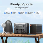 ECOFLOW Portable Power Station RIVER 2 Pro 700, 716Wh LiFePO4 Battery, 4x800W AC Outlets, Solar Generator