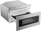 Microwave Drawer Oven, 24-inch, 1.2 Cubic Feet, 950 Watt, Concealed Control Panel with Digital LCD Display, Stainless Steel