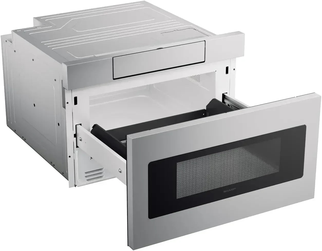 Microwave Drawer Oven, 24-inch, 1.2 Cubic Feet, 950 Watt, Concealed Control Panel with Digital LCD Display, Stainless Steel