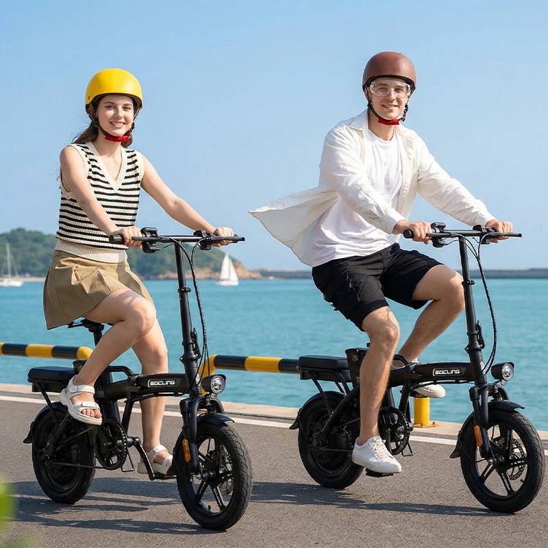 Electric Bike For Adults, Removable Lithium Battery, Brushless Motor 500W, Up To 19.9MPH Speed, Folding E-Bike for Adults, Lightweight and Suitable for Urban Commuting, Electric Bicycles The Best Choice for A Gift