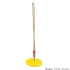 Rope Swing with Disc 30Cm/11.81Inch Round Platform and Thick Rope for Kids Yard Activity Toy Set