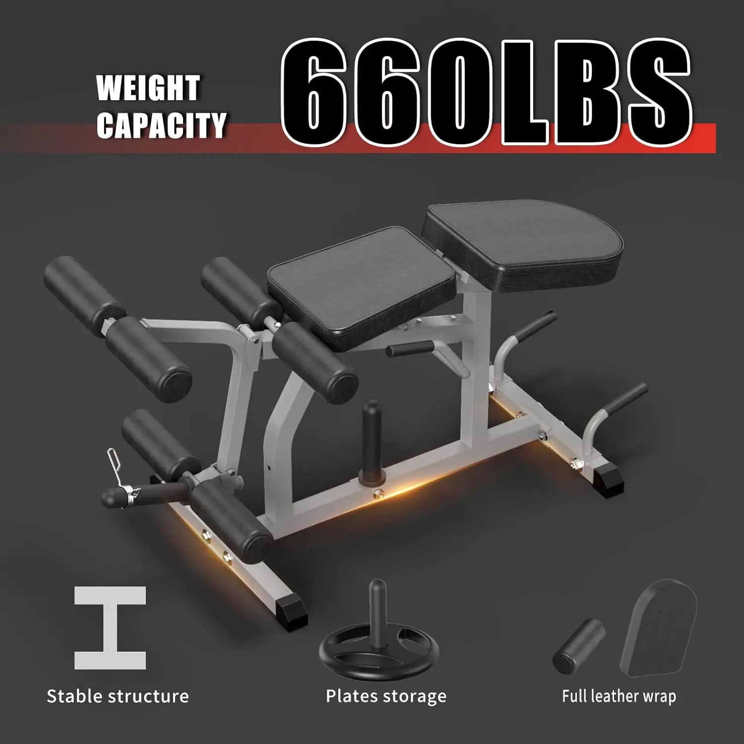 Sturdy Iron 2 - in - 1 Adjustable Leg Machine in Blue for Home Gym: Easy Transition, 660LBS Weight Capacity