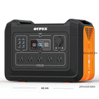 OUPES 2400W/2232Wh Portable Power Station Solar Generator Battery Camping Backup Battery Pack Power Supply for CPAP Outdoor Load Trip Camping Emergency Backup