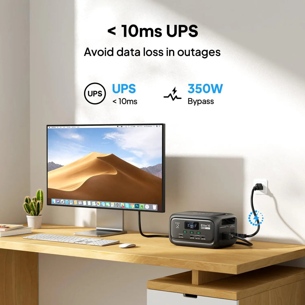 128Wh Portable Power Station with 200W AC Outlet, LiFePO4 Battery Fast Charging Solar Generator for Camping Travel Emergency