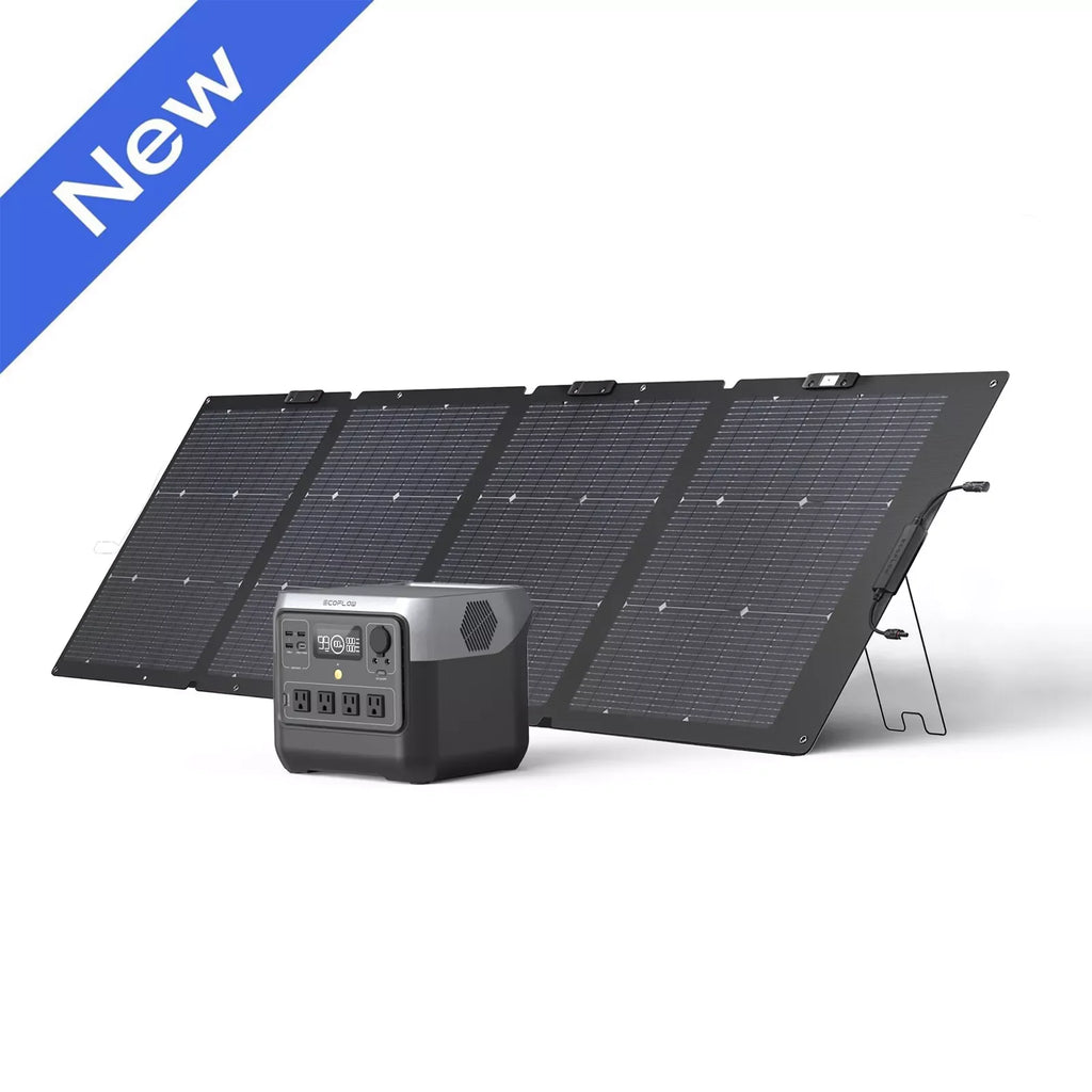 ECOFLOW Solar Generator RIVER 2 Pro 716Wh LiFePO4 Battery, 4x800W AC Outlets (1600W Surge), Solar Generator