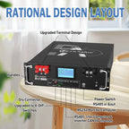 51.2V 135Ah Rack Mount LiFePO4 Battery Smart APP LCD Screen Lithium Iron Phosphate Battery For Solar Energy Storage Off-Grid System