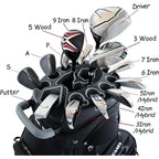 14-Way Organizer Golf Cart Bag, Premium with Handles and Rain Cover for Men