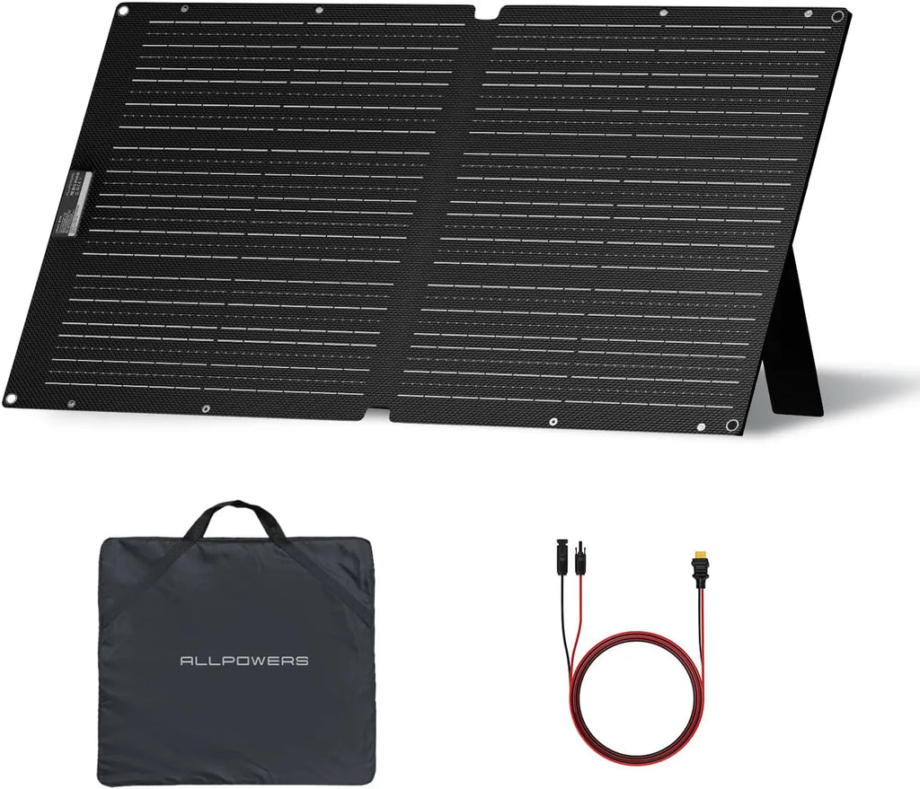ALLPOWERS SE100 Foldable Portable Solar Panel 100W / 200W Solar Battery Charger Outdoor Emergency Backup Power for Camp RVs Home