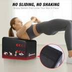 Hip Thrust Bench, Multi-Functional Hip Thrust Machine for Strength Training, Glute Bridge Box with Handle, Non-Slip Pad and Smo