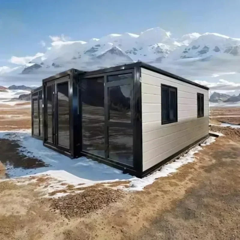 Customized Factory Price 20ft 40ft Prefab Foldable Container House Steel Structure Expandable Tiny Home Modular Flat Pack Mobile