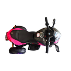Kids Motorcycle Ride-On Motorcycle 3-Wheels Battery Powered Motorbike  Rechargeable 12 V kids  ride on toy with PU seat Training  Wheels/manual throttle/ drive by hand /Lighting  wheels