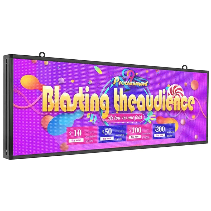Outdoor RGB Full Color P5 Pantalla Led Panel Video LED Message Sign 39"x14" Moving Scrolling Led Display Board For Shop& Windows