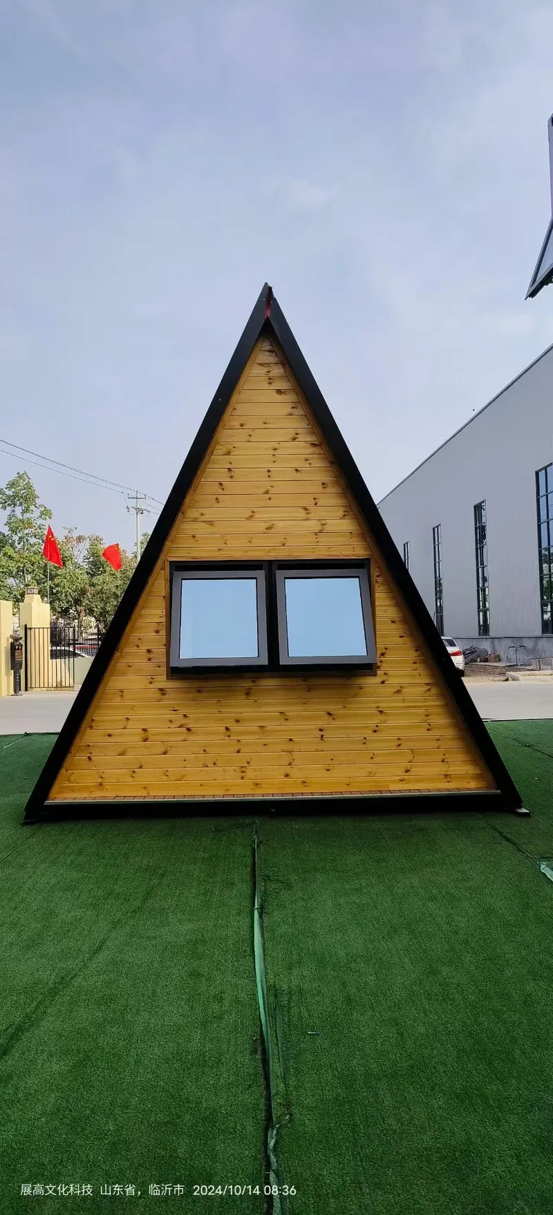 Modular Triangle A Frame Portable Tiny House Wooden Cabin Luxury Outdoor Living Villa