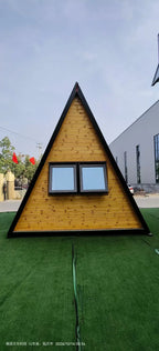 Modular Triangle A Frame Portable Tiny House Wooden Cabin Luxury Outdoor Living Villa