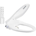 Electric Bidet Toilet Seat Elongated - Dual Nozzles for Female & Hip, Comfort Heated Seat & Air Dryer, 6 Wash Modes, Remote & Kn