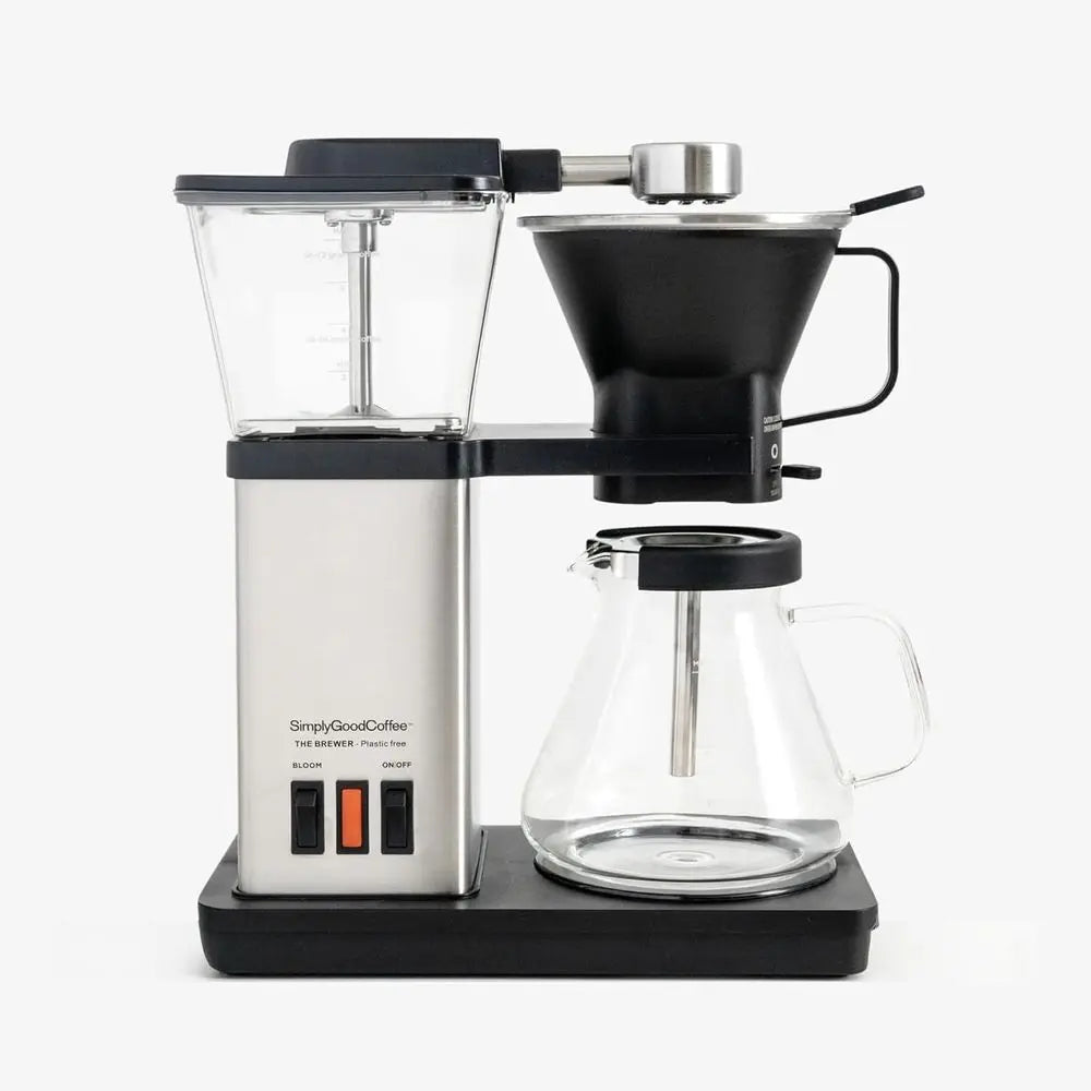 SimplyGoodCoffee THE BREWER - Plastic-Free. Coffee Maker/Coffee Machine. 8 Cup Automatic Drip Pour Over Coffee Brewer. Brewer Fr