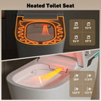 USA Free Shipping Electric Bidet Smart Toilets Bowl Automatic Cover Flushing Commode Heated Seat Modern Electric Smart Toilets