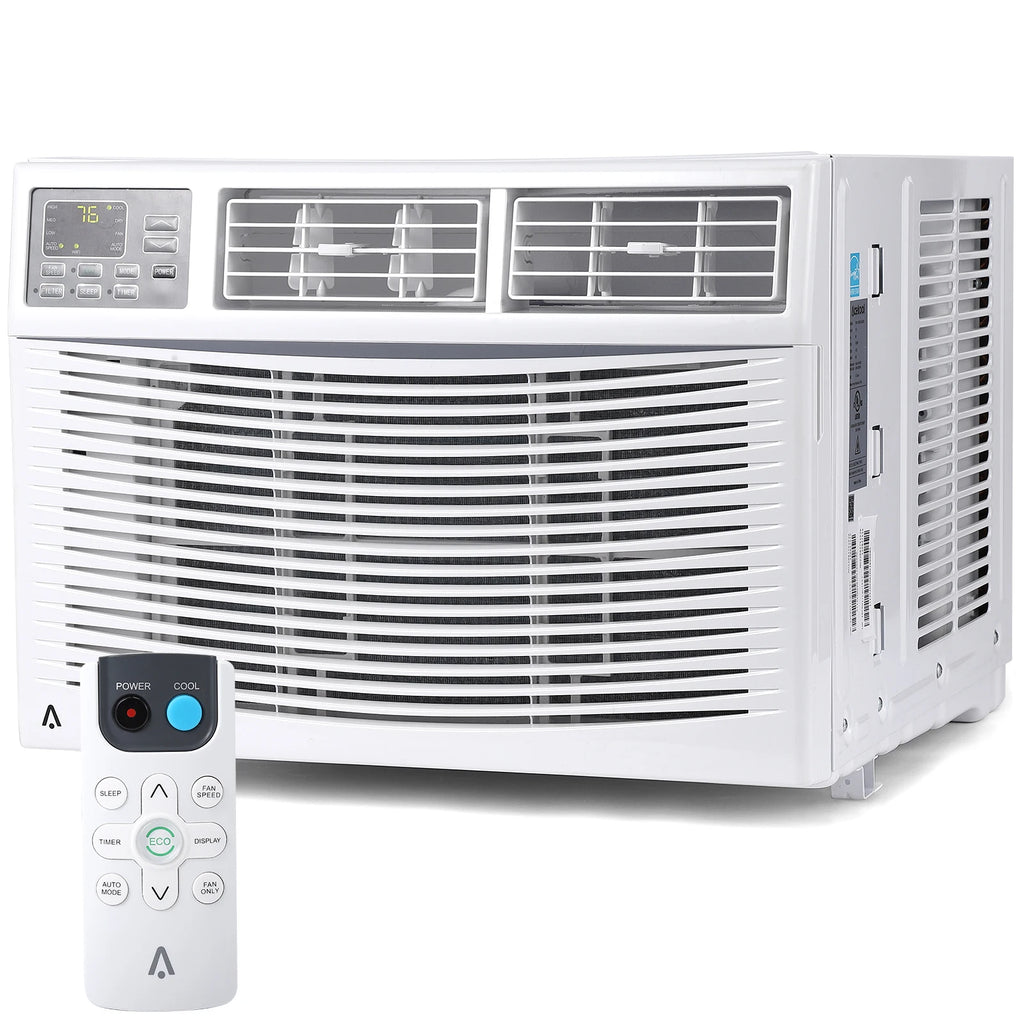 10,000 BTU Window Air Conditioner, Air Conditioners Window-Mounted Room Fast Cooling for 450 Sq.Ft. Indoor Window AC Unit for Summer, Auto-Restart, 3 Cooling & Fan Speeds, Remote/App Control